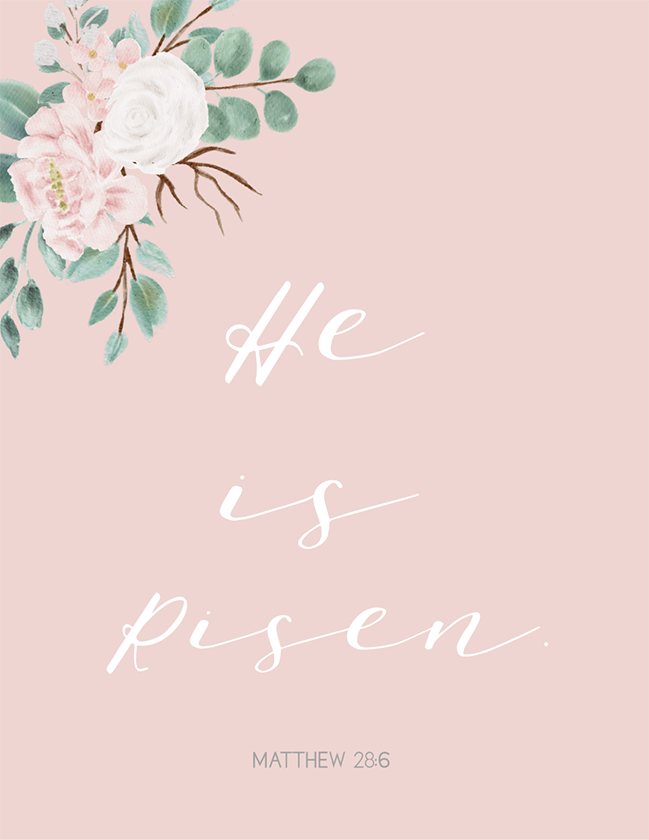 He is Risen (Printable)