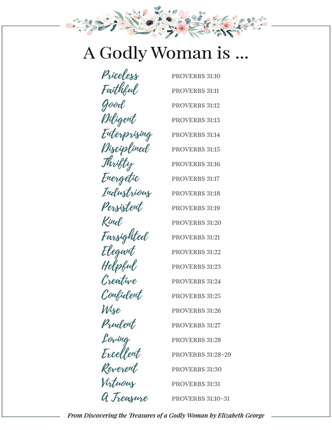 A Godly Woman Is... (Printable)