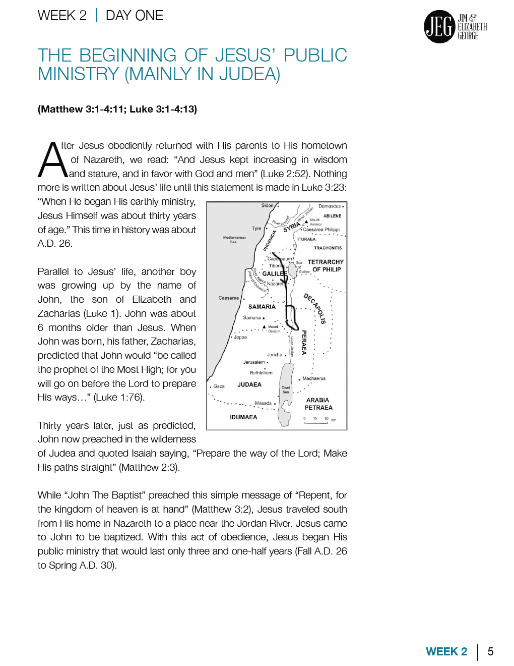 A Journey with Jesus Study: A 52-Week Study Through the Life and Times of Jesus (PDF)