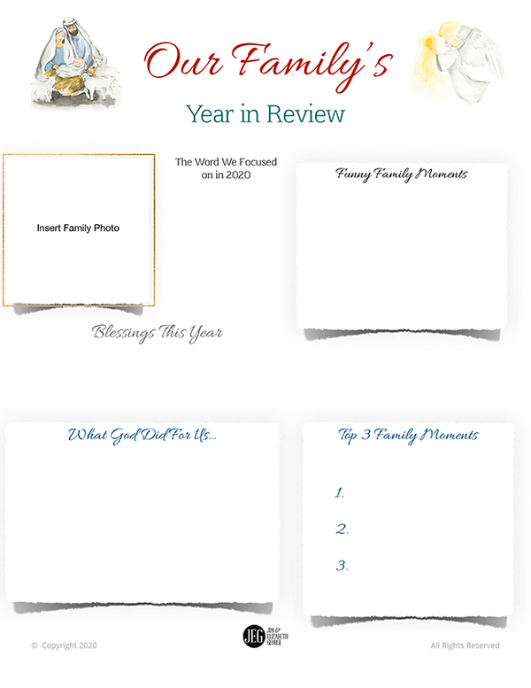 year-in-review-family-letter-printable-elizabeth-george for Free Printable Year In Review Template Year in Review Family Letter (Printable) - Elizabeth George for Free Printable Year In Review Template