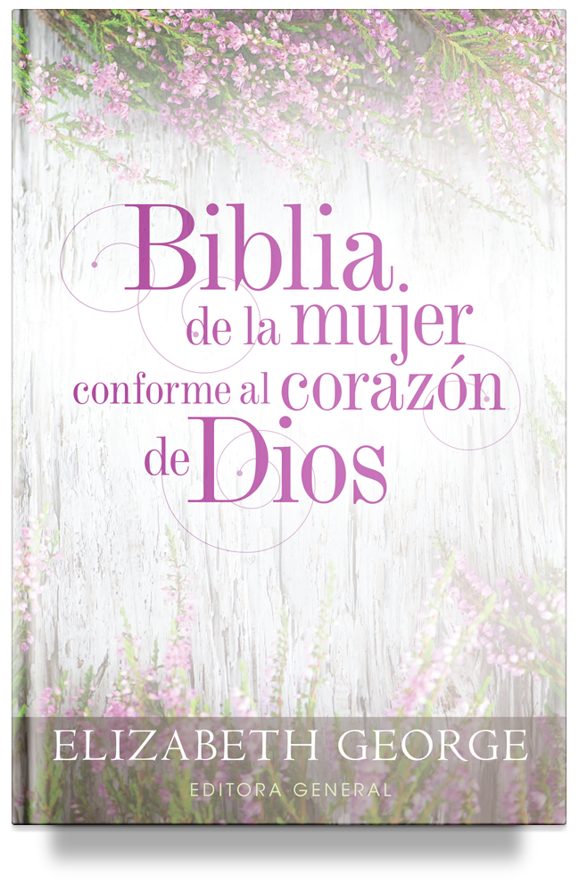 Biblia de la mujer conforme al corazón de Dios: Duotono morado (The Bible for Women After God&#39;s Own Heart, Spanish Edition) by Elizabeth George