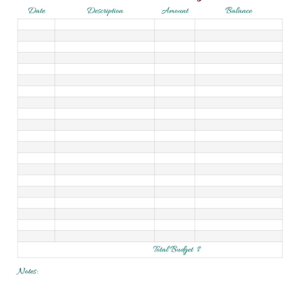 Christmas Budget Planner (Printable)