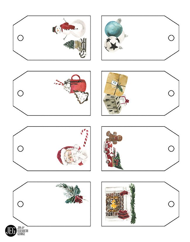 Christmas and Advent Gift Tags (Printable)