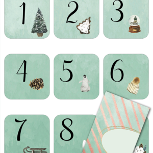 Advent Set Green Envelope (Printables)