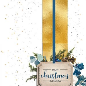 Christmas Card - Many Christmas Blessings (Printable)