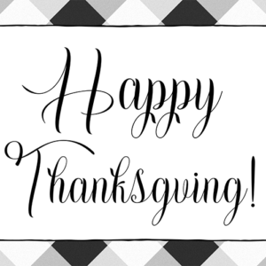 Happy Thanksgiving (Printable)