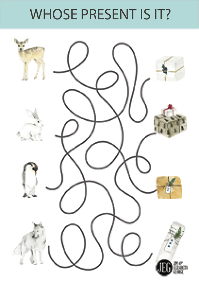Christmas and Advent Children's Game - Whose Present (Printable)