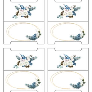 Christmas and Advent Table Place Cards (Printable)