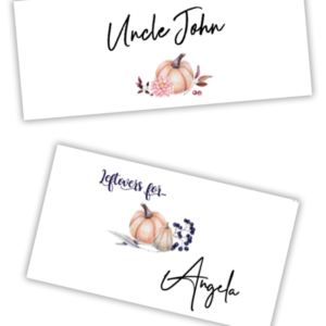 Thanksgiving Guest Place Cards (Printables)